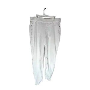 Liverpool The Ankle Legging Skinny Jegging Women's Pull-On 10/30 Stretch White